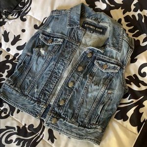 Express jean jacket vest
